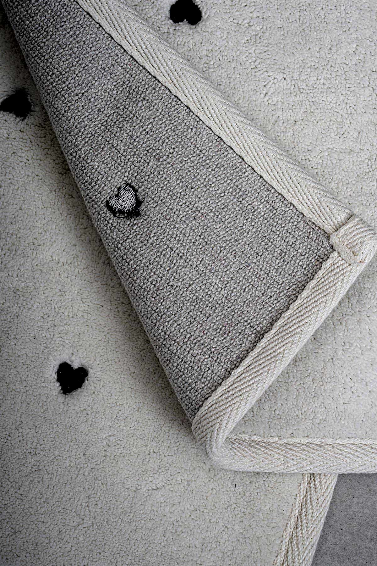 Amore Kalp Nakışlı 2'li Paspas Set (60 x 100 cm)