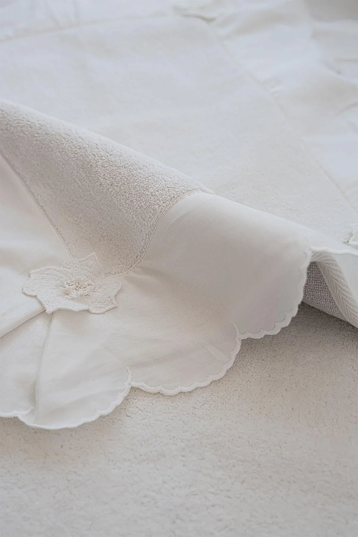 Hanzade Çiçek İşlemeli 2'li Paspas Set (60 x 100 cm)